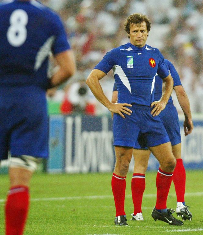 Fabien Galthié, in Sydney, during the Rugby World Cup, November 16, 2003.