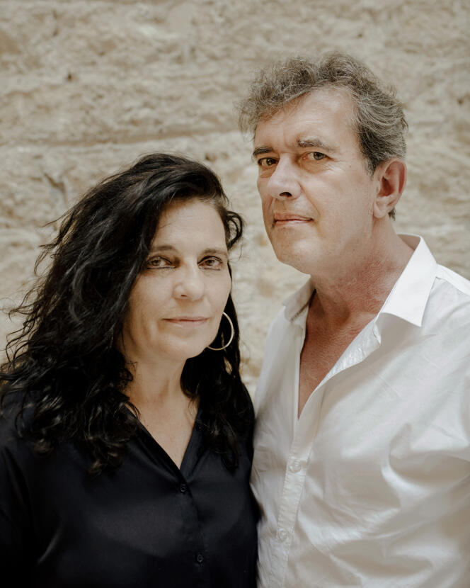 Laurence de Magalhaes et Stéphane Ricordel, codirecteurs du Théâtre du Rond-Point, au Théâtre du Rond-Point, à Paris, le 11 septembre 2023.
