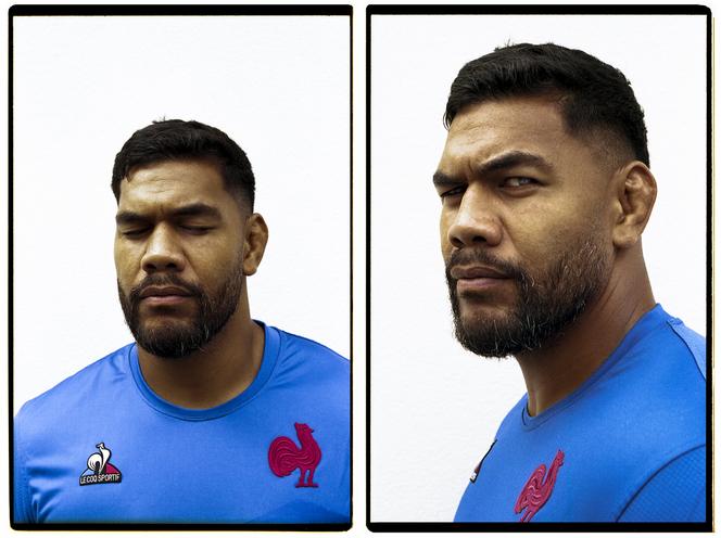 Romain Taofifénua, in August 2023, at the National Rugby Center in Marcoussis (Esssonne).