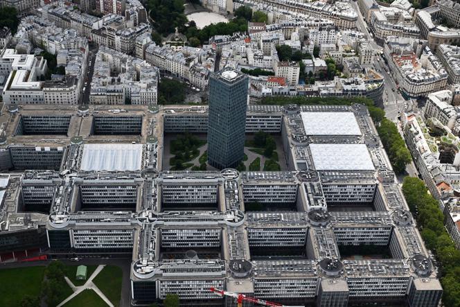 View of the Zamansky Tower and the Pierre and Marie Curie campus of Sorbonne University, in Paris, July 11, 2023.