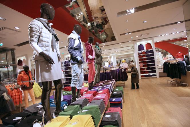 In a Uniqlo store, in Paris, in 2010.