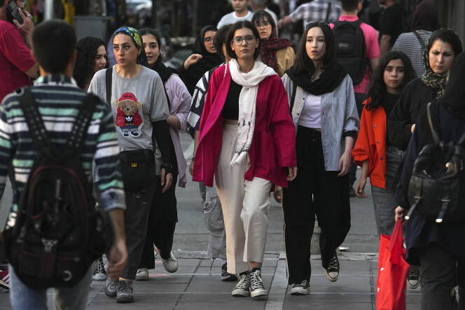 Iranian women in Tehran, September 9, 2023.