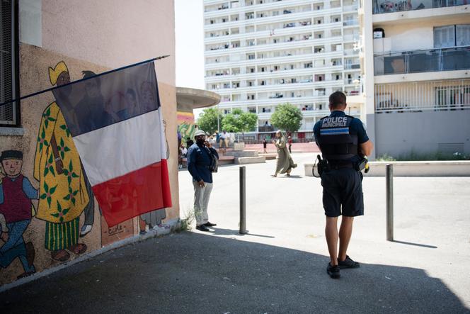 La ciudad de Félix-Pyat, en el centro de Marsella, durante la segunda vuelta de las elecciones municipales, el 28 de junio de 2020.