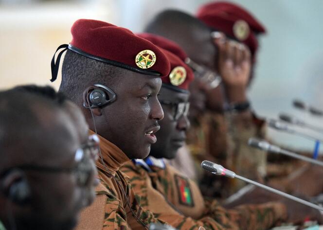 El capitán Ibrahim Traoré, que tomó el poder en septiembre de 2022 en Burkina Faso mediante un golpe militar, el 29 de julio de 2023.