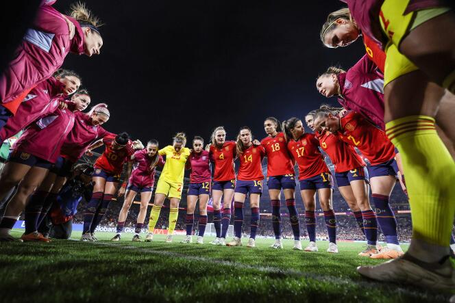 Jugadoras de La Roja, durante la final de la Copa Mundial Femenina, el 20 de agosto de 2023, en el Estadio Australia de Sydney.