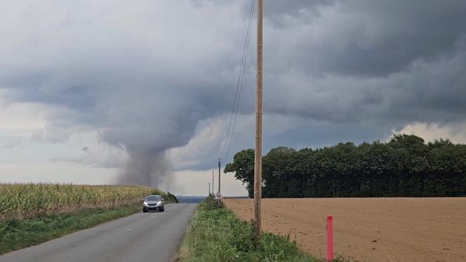 Mini-tornade à Ernée, en Mayenne, le 17 septembre 2023.