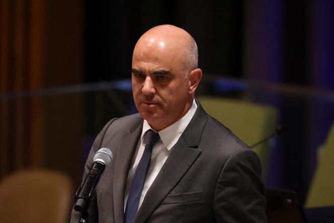 Alain Berset, alors président de la Confédération helvétique, lors du sommet mondial des objectifs de développement durable à l’ONU, à New York, le 18 septembre 2023.