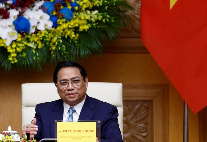 Vietnam's Prime Minister Pham Minh Chinh meets with U.S. President Joe Biden (not pictured) in Hanoi, Vietnam, September 11, 2023.