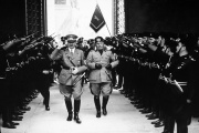 Adolf Hitler et Benito Mussolini, à Florence, en septembre 1938.