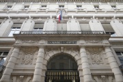L’entrée de la Cour des comptes, à Paris.