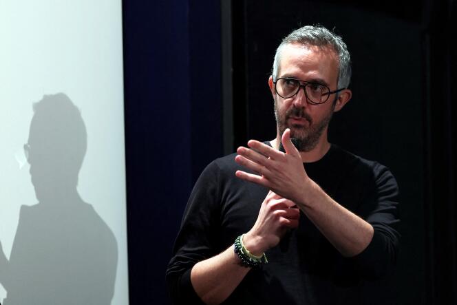 Guillaume Lacroix, cofondateur du média vidéo « Brut », à Paris, le 17 mars 2022.