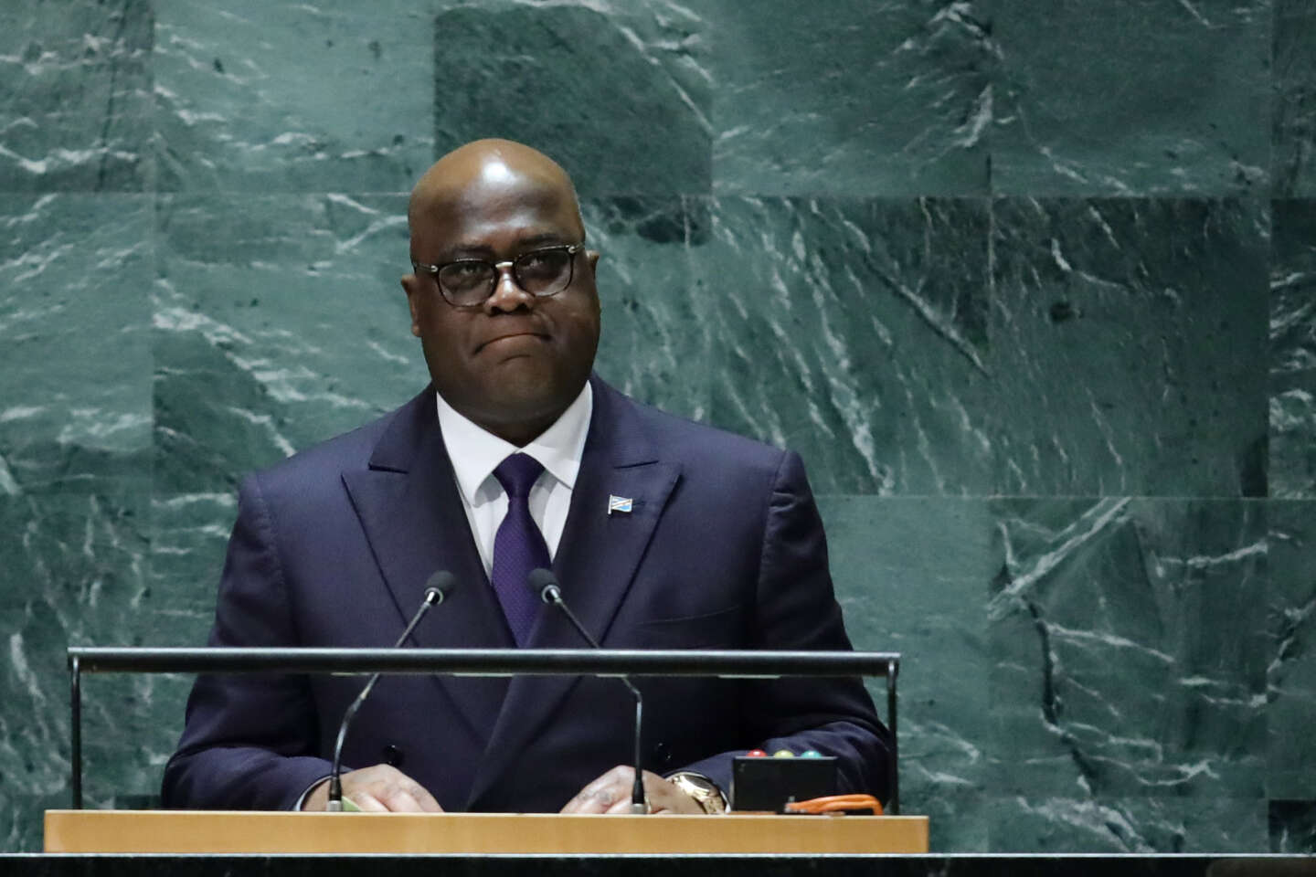 A l’ONU, le président congolais Félix Tshisekedi insiste pour un retrait « accéléré » des casques bleus