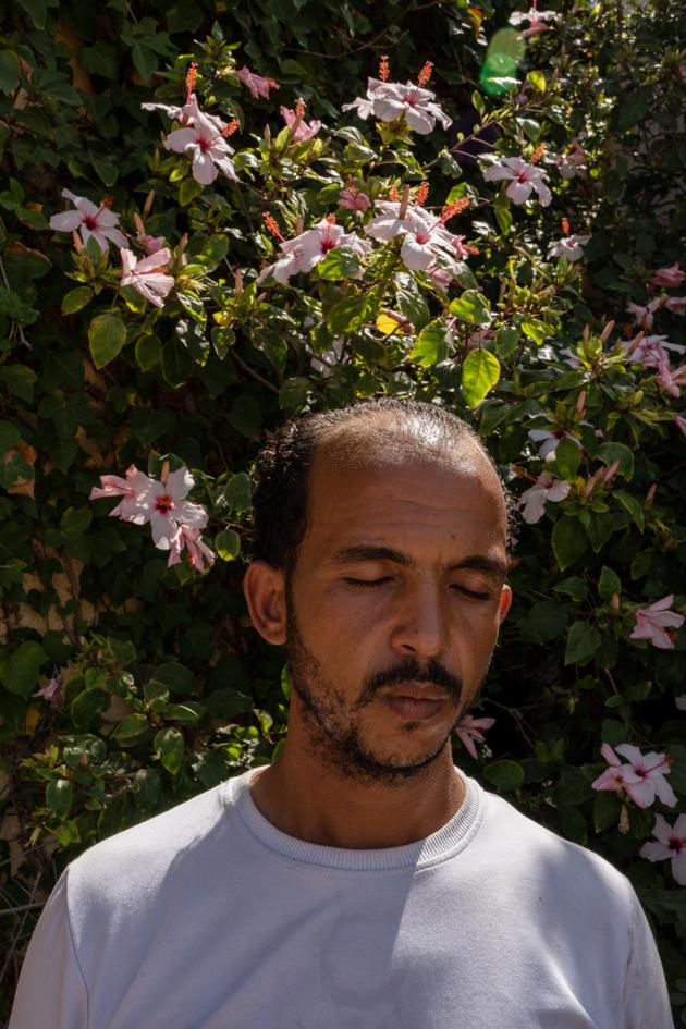Awad, 36, from Egypt, had been in Libya for two weeks when the disaster struck. Derna, Libya, September 22, 2023.