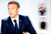 Emmanuel Macron, lors de son entretien accordé aux « 20 heures » de TF1 et de France 2, le 24 septembre 2023.