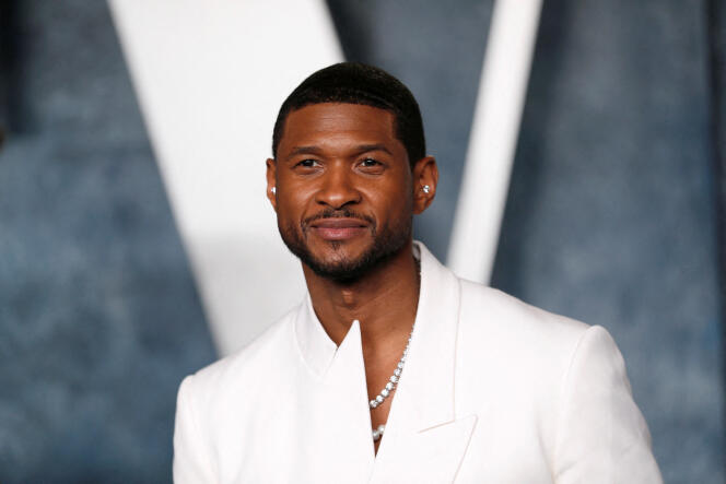 El cantante estadounidense Usher, durante la 95ª edición de los Premios de la Academia, en Los Ángeles (California), el 13 de marzo de 2023. 