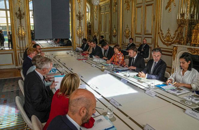 French President Emmanuel Macron in Paris, on September 25, 2023.
