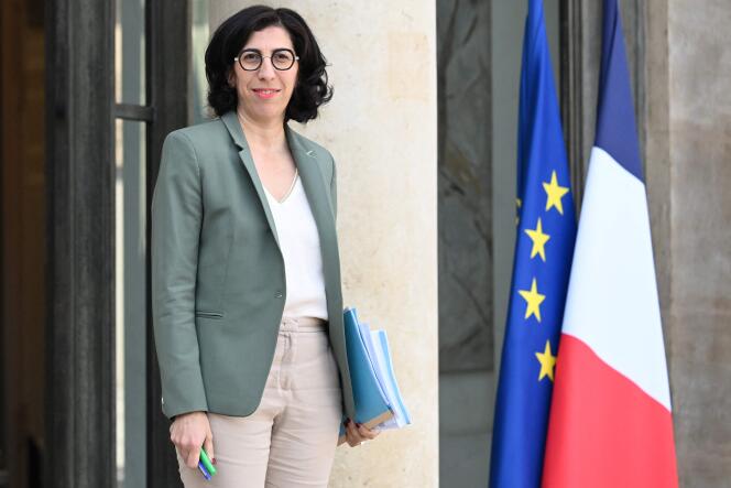 La ministra de Cultura, Rima Abdul Malak, en el Elíseo, en París, el 27 de septiembre de 2023.