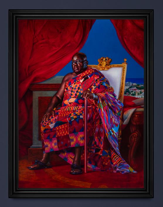 Portrait de Nana Akufo-Addo, président du Ghana, par Kehinde Wiley.