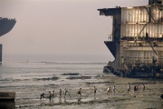 A dismantled oil tanker on a beach in Chittagong (Bangladesh), October 2015.
