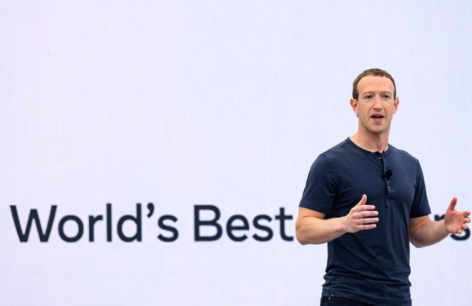 Meta founder and CEO Mark Zuckerberg speaks during the Meta Connect event at Meta headquarters in Menlo Park, California, on September 27, 2023.