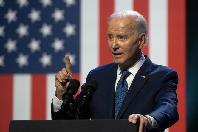 US President Joe Biden gives a speech at the Tempe Center for the Arts on September 28, 2023 in Tempe, Arizona.
