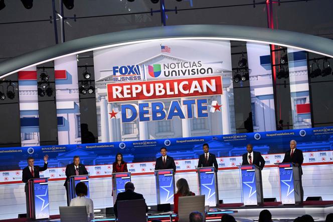 During the Republican nomination debate in Simi Valley, California, on September 27, 2023.