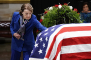 Senator Dianne Feinstein, at the funeral of former Kansas Senator Bob Dole, in Washington, December 9, 2021.