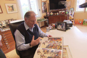 L’auteur de bande dessinée Albert Uderzo (1927-2020), père d’Astérix. Image extraite de « Calvo, un génie de la BD », sur Museum TV.
