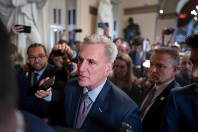 Le président de la Chambre des représentants, Kevin McCarthy, au Capitole, à Washington, mardi 3 octobre 2023.