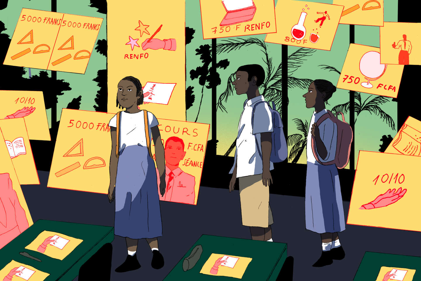 En Côte d’Ivoire, les parents victimes du « racket » des professeurs précaires : « A chaque rentrée, on nous fait les poches »