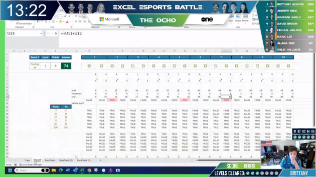 L’Américaine Brittany Deaton arbore un maillot rappelant celui des e-sportifs durant ce match d’Excel, diffusé le 4 août 2023.