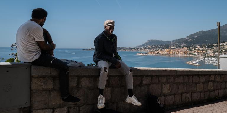 Frederic Pasquini / Hans Lucas In Italy, at Ponte San Luigi, on the high border between Italy and France, a young Liberian was turned back at the French border post, Ponte San Luigi, on 26 May 2023.