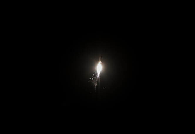 Lancement de la fusée espagnole Miura-1, depuis Mazagon, dans la province espagnole de l’Andalousie, le 7 octobre 2023.
