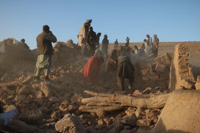 Dans le village de Sarbuland, dans la province de Herat (Afghanistan), le 7 octobre 2023.