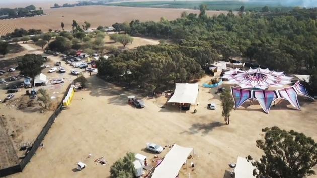 After the Hamas attack on the Supernova rave, near Kibbutz Re'im in the Negev desert, southern Israel, October 8, 2023.