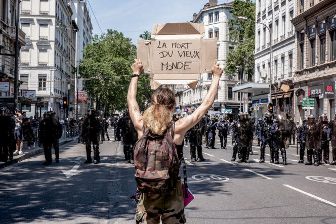 Manifestación contra la reforma de las pensiones, en Lyon, el 6 de junio de 2023. 