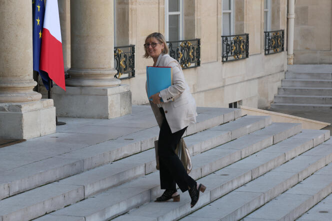La ministre de l’enseignement supérieur, Sylvie Retailleau, à l’Elysée, à Paris, le 25 septembre 2023.
