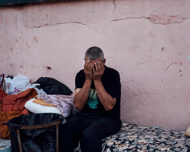 Abu Ali, a Gazan construction worker, in Ramallah, West Bank, on October 12, 2023.