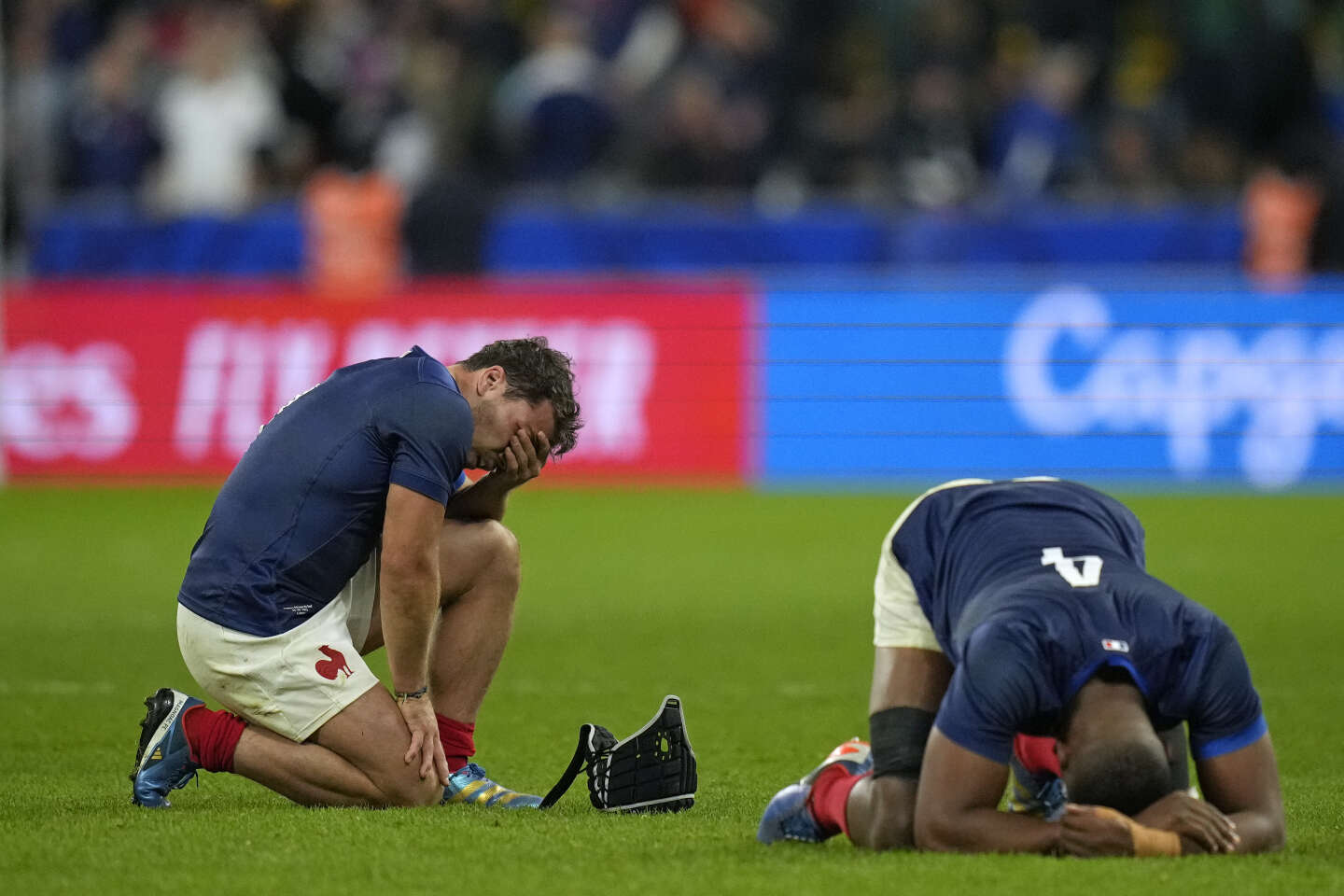 La France s'incline face à l'Afrique du Sud en quarts de finale de la Coupe du monde de rugby.
