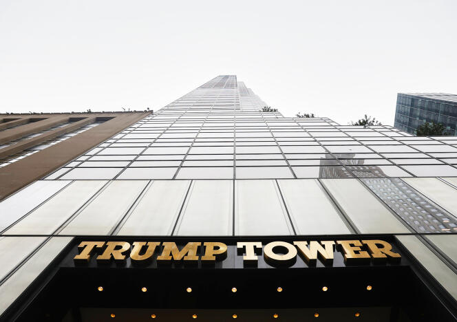 Trump Tower, on Fifth Avenue, right next to the famous jeweler Tiffany & Co.