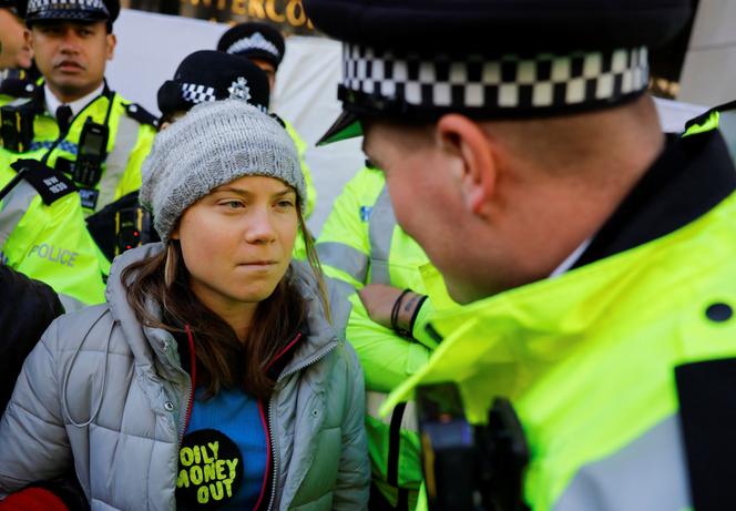 Greta Thunberg among climate activists detained at protest to disrupt oil executives forum