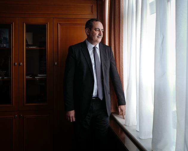 Anar Ibrahimov, deputy chairman of the Nakhchivan parliament, in his office in Nakhchivan, Azerbaijan, on October 11, 2023.