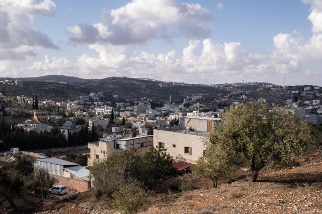 La ville de Qusra, située à 28 kilomètres au sud-est de Naplouse, est régulièrement attaquée par les colons de la colonie Yesh Kedesh, localisée à moins de 3 kilomètres. Le 19 octobre 2023. 