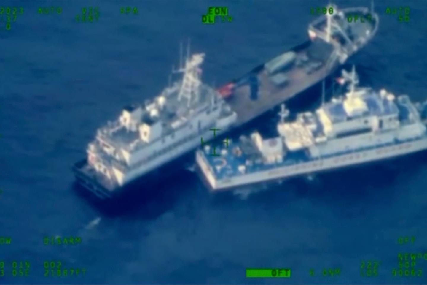Philippines, China trade blame over collisions in disputed South China Sea