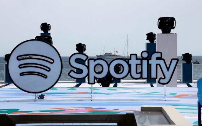 Le logo Spotify, lors du Festival international de la créativité de Cannes (Alpes-Maritimes), le 20 juin 2023