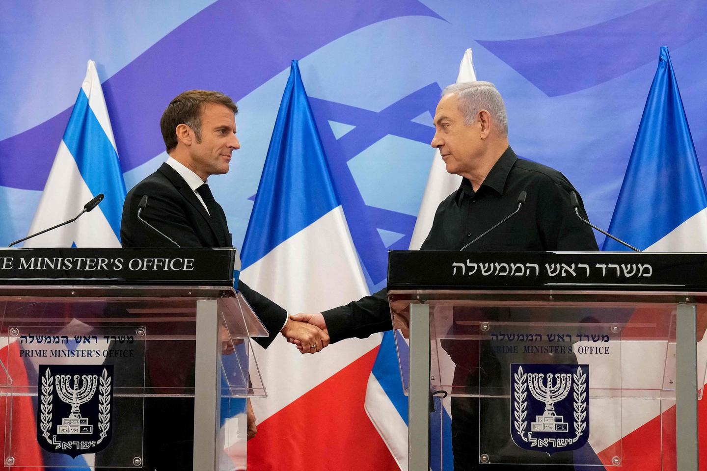 Israel-Hamas war: Macron calls for international coalition against Hamas