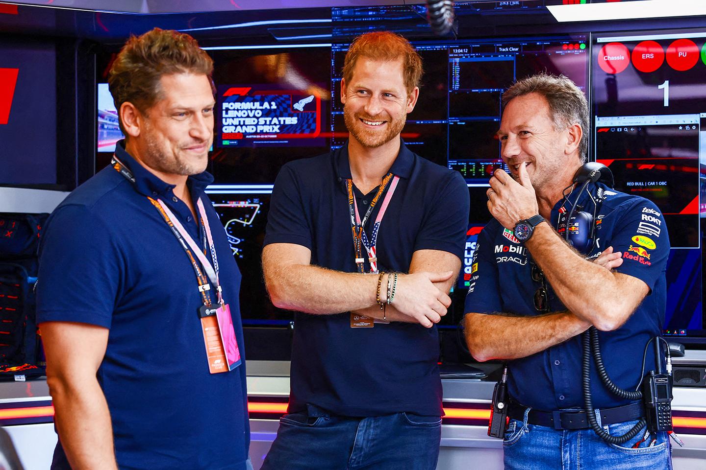 Harry in his little navy polo shirt: Does anyone care?