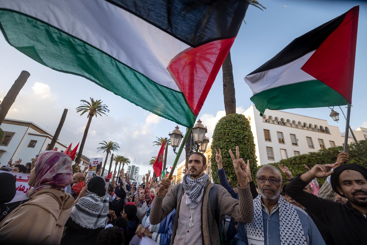 Moroccans mobilize for Gaza despite the rapprochement between Rabat and Tel Aviv
