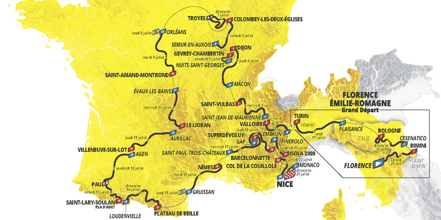 Tour de France: 2024 Florence-Nice route announced