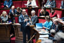 Paris, France le 17 octobre 2023 - Le ministre chargé des Comptes publics, Thomas Cazenave, prend la parole lors de la séance des questions au Gouvernement à l'Assemblée nationale.